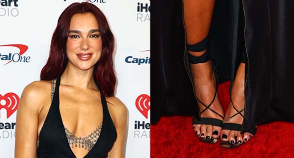 Fashion Resurrection: Dua Lipa in Archival Ann Demeulemeester Vest and Tom Ford for Gucci Strappy Heels at iHeartRadio Music Festival