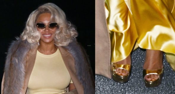 Beyoncé Supports Mom Tina Knowles in Yellow Gold Sergio Hudson Outfit Amid Diddy Controversy