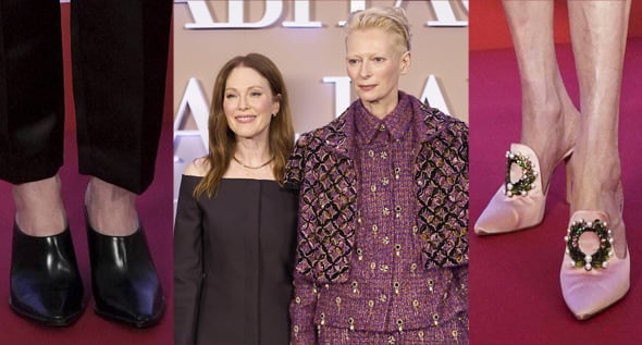 Differently Alike: Tilda Swinton and Julianne Moore Promote The Room Next Door in Edgy Ensembles and Pointy Mules