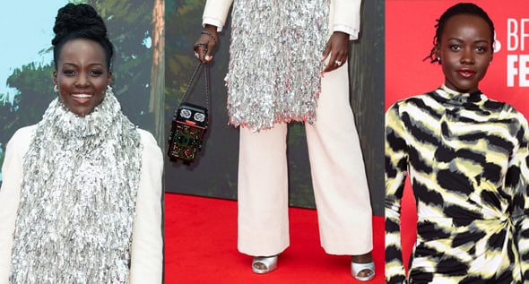 Lupita Nyong’o Brings Festive Vibes to The Wild Robot Premiere at BFI London Film Festival in Chanel