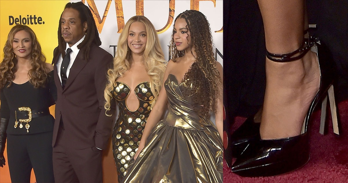 Beyoncé and Blue Ivy Serve Royal Looks in Gold at Mufasa The Lion King