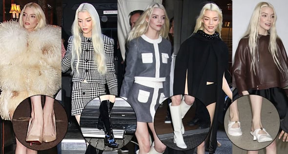 5 Outfits, 1 Day: Anya Taylor-Joy Turns The Gorge Press Tour into a Fashion Showcase with Retro Looks & Stunning Heels