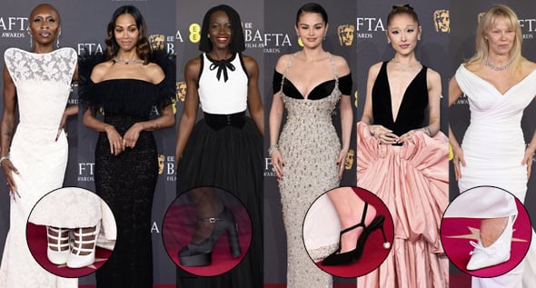 BAFTA’s Best Heels: Cynthia Erivo, Selena Gomez & More Stun in Strappy Pumps at the 2025 Awards