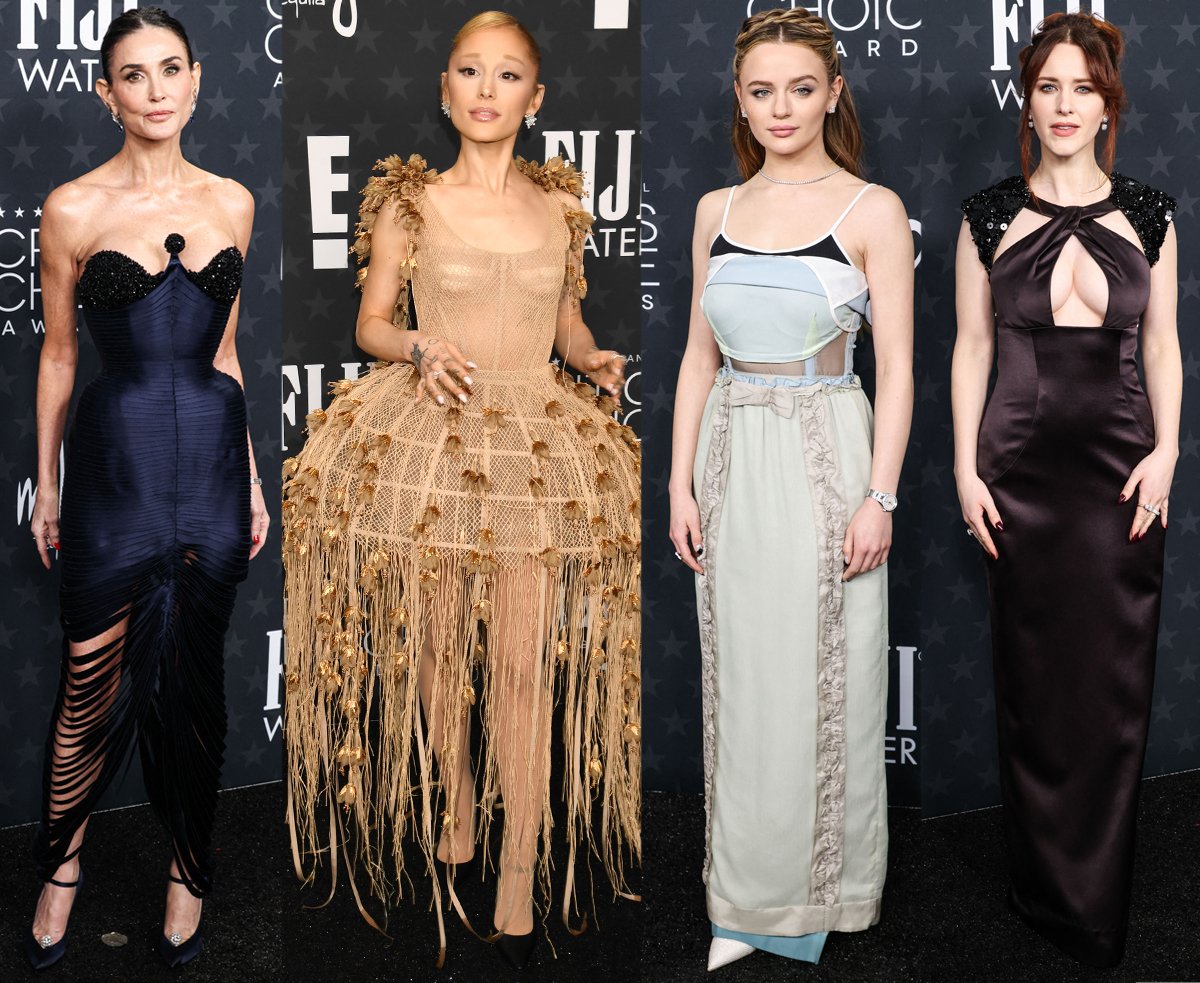 Demi Moore, Ariana Grande, Joey King, and Rachel Brosnahan lead the glamour at the 2025 Critics Choice Awards at Santa Monica's Barker Hangar