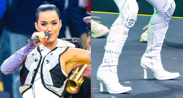 Katy Perry’s Futuristic Invictus Games Look: Vetements Biker Boots & Color-Changing Fashion!