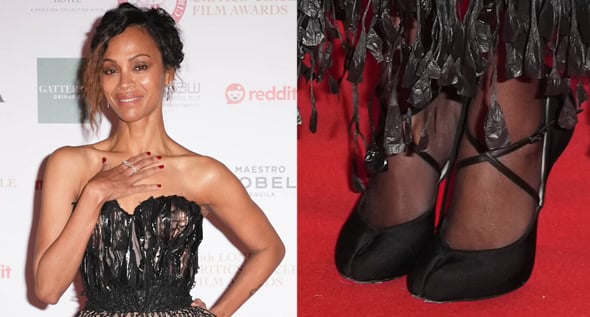 Zoe Saldana’s Jaw-Dropping Maison Margiela Look—See the Statement Louboutin Heels!