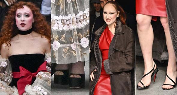 Chappell Roan’s Sultry Shoe Choices at Paris Fashion Week: Towering Platforms & Strappy Louboutins